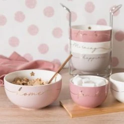 Maisons Du Monde Bols, Tasses Et Mugs 4 Bols En Faïence Avec Support En Métal -Bols, tasses et mugs Soldes Boutique 4 bols en faience avec support en metal 1000 12 2 183272 4