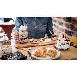 Maisons Du Monde Bols, Tasses Et Mugs 6 Tasses Et Soucoupes En Porcelaine Avec Support -Bols, tasses et mugs Soldes Boutique 6 tasses et soucoupes en porcelaine avec support 1000 3 21 178945 4