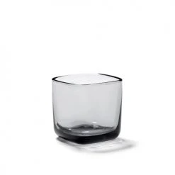 Serax Bols, Tasses Et Mugs Bol Carré En Verre Fumé Gris 6x6cm H6cm