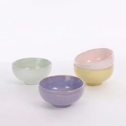 Mica Decorations Bols, Tasses Et Mugs Bol En Céramique Dans Des Tons Pastel - Lot De 4 -Bols, tasses et mugs Soldes Boutique bol en ceramique dans des tons pastel lot de 4 5