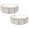 Maisons Du Monde Bols, Tasses Et Mugs Bol En Grès Blanc Motifs Vagues Noires - Lot De 2