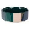 Maisons Du Monde Bols, Tasses Et Mugs Bol En Grès Tricolore Bleu, Vert Et Rose - Lot De 2