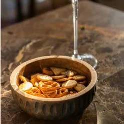 LANADECO Bols, Tasses Et Mugs Bol En Manguier Marron/noir D15,5cm -Bols, tasses et mugs Soldes Boutique bol en manguier marron noir d15 5cm 1