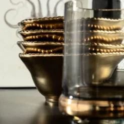 Kare Design Bols, Tasses Et Mugs Bol En Porcelaine Dorée D16 -Bols, tasses et mugs Soldes Boutique bol en porcelaine doree d16 4