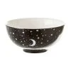 Unimasa Bols, Tasses Et Mugs Bol En Porcelaine Noir Lune étoiles -Bols, tasses et mugs Soldes Boutique bol en porcelaine noir lune etoiles