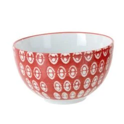 Jolipa Bols, Tasses Et Mugs Bol Rouge à Motifs Ronds Blancs En Porcelaine -Bols, tasses et mugs Soldes Boutique bol rouge a motifs ronds blancs en porcelaine 1