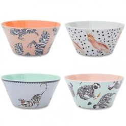 Yvonne Ellen Bols, Tasses Et Mugs Bols En Mélamine D15cm - Lot De 4