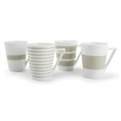 Salt&Pepper Bols, Tasses Et Mugs Chope 36cl 4 Pièces Vert Sauge