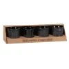 Maisons Du Monde Bols, Tasses Et Mugs Coffret 4 Tasses En Grès Noir -Bols, tasses et mugs Soldes Boutique coffret 4 tasses en gres noir 1000 16 20 228513 1