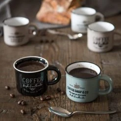 Maisons Du Monde Bols, Tasses Et Mugs Coffret 6 Tasses à Café En Faïence Imprimée -Bols, tasses et mugs Soldes Boutique coffret 6 tasses a cafe en faience imprimee 1000 4 30 174526 4
