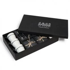 Maisons Du Monde Bols, Tasses Et Mugs Coffret 6 Tasses à Café En Porcelaine Avec Soucoupes + Cuillères -Bols, tasses et mugs Soldes Boutique coffret 6 tasses a cafe en porcelaine avec soucoupes cuilleres 1000 2 23 114208 3