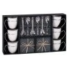 Maisons Du Monde Bols, Tasses Et Mugs Coffret 6 Tasses à Café En Porcelaine Avec Soucoupes + Cuillères -Bols, tasses et mugs Soldes Boutique coffret 6 tasses a cafe en porcelaine avec soucoupes cuilleres 1000 2 23 114208 7