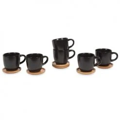 Maisons Du Monde Bols, Tasses Et Mugs Coffret 6 Tasses Et Soucoupes En Grès Noir 9 Maisons Du Monde Bols, Tasses Et Mugs Coffret 6 Tasses Et Soucoupes En Grès Noir -Bols, tasses et mugs Soldes Boutique coffret 6 tasses et soucoupes en gres noir 1000 7 23 170296 1