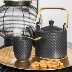 Table Passion Bols, Tasses Et Mugs Coffret De 4 Gobelets à Thé Snow Black Mat 20 Cl En Porcelaine Noir -Bols, tasses et mugs Soldes Boutique coffret de 4 gobelets a the snow black mat 20 cl en porcelaine noir 2