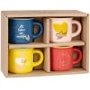 Maisons Du Monde Bols, Tasses Et Mugs Coffret Mugs (x4) En Porcelaine Avec Inscriptions Multicolores
