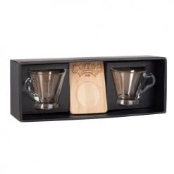 Maisons Du Monde Bols, Tasses Et Mugs Coffret Tasses à Café (x2) Et Supports En Bambou