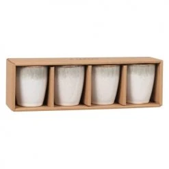 Maisons Du Monde Bols, Tasses Et Mugs Coffret Tasses (X4) En Grès Bleu Et Bleu Gris