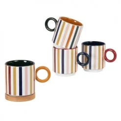 Maisons Du Monde Bols, Tasses Et Mugs Coffret Tasses (x4) En Grès Multicolore Et Socle En Bambou 3 Maisons Du Monde Bols, Tasses Et Mugs Coffret Tasses (x4) En Grès Multicolore Et Socle En Bambou -Bols, tasses et mugs Soldes Boutique coffret tasses x4 en gres multicolore et socle en bambou 1000 6 32 228894 2