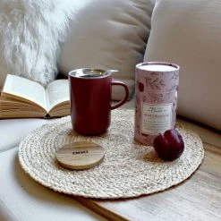OGO Living Bols, Tasses Et Mugs Coffret Tisanière Thé Noir Aux Pétales De Rose En Grès Rouge 475 Ml -Bols, tasses et mugs Soldes Boutique coffret tisaniere the noir aux petales de rose en gres rouge 475 ml 2
