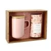 OGO Living Bols, Tasses Et Mugs Coffret Tisanière Thé Oolong à La Pêche En Grès Rose 475 Ml -Bols, tasses et mugs Soldes Boutique coffret tisaniere the oolong a la peche en gres rose 475 ml