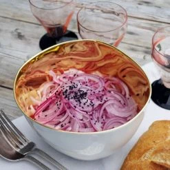 Tsé & Tsé Associées Bols, Tasses Et Mugs Grand Bol Porcelaine Blanc Brillant Et Or D16cm -Bols, tasses et mugs Soldes Boutique grand bol porcelaine blanc brillant et or d16cm 1