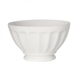 Porcelaine Girard Bols, Tasses Et Mugs Lot De 2 - Bol à Côtes 13 Cm En Porcelaine Blanc