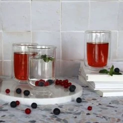 OGO Living Bols, Tasses Et Mugs Lot De 4 Tasses Café En Verre Double Paroi 35 Cl -Bols, tasses et mugs Soldes Boutique lot de 4 tasses cafe en verre double paroi 35 cl 5