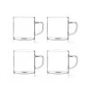 OGO Living Bols, Tasses Et Mugs Lot De 4 Tasses Expresso En Verre Borosilicate 12 Cl -Bols, tasses et mugs Soldes Boutique lot de 4 tasses expresso en verre borosilicate 12 cl