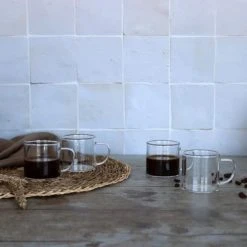 OGO Living Bols, Tasses Et Mugs Lot De 4 Tasses Expresso En Verre Borosilicate 12 Cl -Bols, tasses et mugs Soldes Boutique lot de 4 tasses expresso en verre borosilicate 12 cl 2