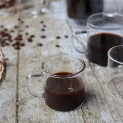 OGO Living Bols, Tasses Et Mugs Lot De 4 Tasses Expresso En Verre Borosilicate 12 Cl -Bols, tasses et mugs Soldes Boutique lot de 4 tasses expresso en verre borosilicate 12 cl 4