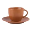 Table Passion Bols, Tasses Et Mugs Lot De 6 - Tasse à Thé Et Sous-tasse Terra 22 Cl En Grès Orange -Bols, tasses et mugs Soldes Boutique lot de 6 tasse a the et sous tasse terra 22 cl en gres orange