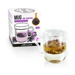 Aromandise Bols, Tasses Et Mugs Mug à Thé Avec Poignée, Infuseur Et Couvercle -Bols, tasses et mugs Soldes Boutique mug a the avec poignee infuseur et couvercle 2