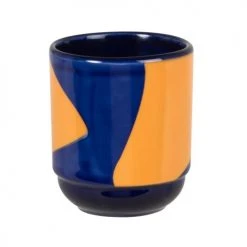 Bols, Tasses Et Mugs Mug Adele Maisons Du Monde X Sakina M’Sa En Faïence Bleue Et Orange