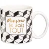 Draeger Paris Bols, Tasses Et Mugs Mug Cadeau Monsieur Je Sais Tout 2 Draeger Paris Bols, Tasses Et Mugs Mug Cadeau Monsieur Je Sais Tout -Bols, tasses et mugs Soldes Boutique mug cadeau monsieur je sais tout