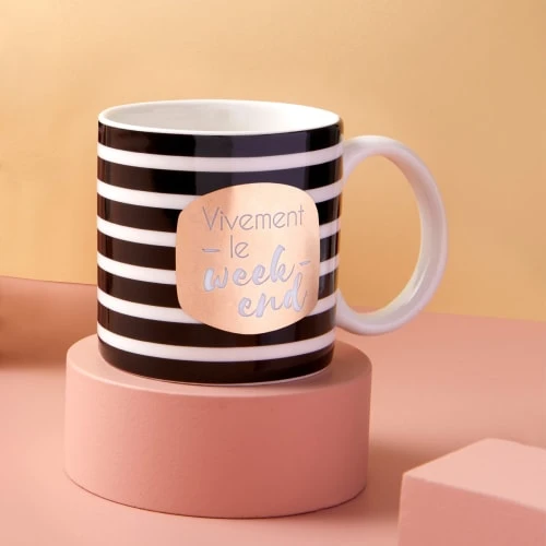 Draeger Paris Bols, Tasses Et Mugs Mug Cadeau Vivement Le Week-end 4 Draeger Paris Bols, Tasses Et Mugs Mug Cadeau Vivement Le Week-end – Image 2