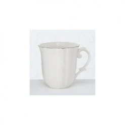 Wadiga Bols, Tasses Et Mugs Mug Céramique Blanc Et Argenté 35cl -Bols, tasses et mugs Soldes Boutique mug ceramique blanc et argente 35cl 2