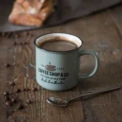 Maisons Du Monde Bols, Tasses Et Mugs Mug En Faïence Bleue Imprimée - Lot De 2 -Bols, tasses et mugs Soldes Boutique mug en faience bleue imprimee 1000 2 28 174524 3