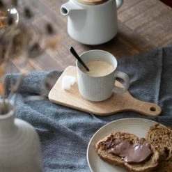 Maisons Du Monde Vaisselle De Noël Mug En Faïence Gris Clair - Lot De 2 -Bols, tasses et mugs Soldes Boutique mug en faience gris clair 1000 0 25 207485 4