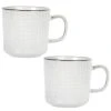 Maisons Du Monde Vaisselle De Noël Mug En Faïence Gris Clair - Lot De 2 -Bols, tasses et mugs Soldes Boutique mug en faience gris clair 1000 0 25 207485 5
