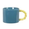 Maisons Du Monde Bols, Tasses Et Mugs Mug En Grès Bicolore Bleu Et Jaune à Anse Torsadée - Lot De 2 -Bols, tasses et mugs Soldes Boutique mug en gres bicolore bleu et jaune a anse torsadee 1000 2 26 227207 1