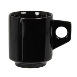 Maisons Du Monde Bols, Tasses Et Mugs Mug En Grès Imprimé Lignes Noires - Lot De 2 -Bols, tasses et mugs Soldes Boutique mug en gres geometrique gris fonce lubya 1000 13 29 227456 1 1