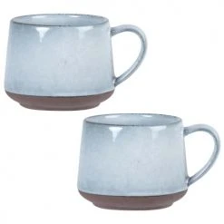 Maisons Du Monde Bols, Tasses Et Mugs Mug En Grès Gris - Lot De 2
