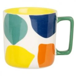 Maisons Du Monde Bols, Tasses Et Mugs Mug En Grès Motifs Graphiques Multicolores - Lot De 4
