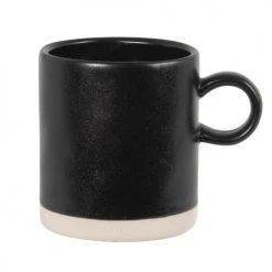 Maisons Du Monde Bols, Tasses Et Mugs Mug En Grès Noir - Lot De 2