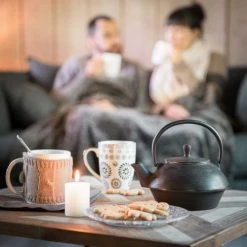 Maisons Du Monde Décorations De Noël Mug En Grès Noir/blanc - Lot De 2 -Bols, tasses et mugs Soldes Boutique mug en gres noir blanc 1000 2 39 154158 5