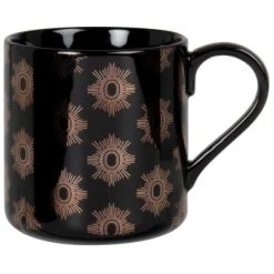 Maisons Du Monde Bols, Tasses Et Mugs Mug En Grès Noir Et Doré - Lot De 2 -Bols, tasses et mugs Soldes Boutique mug en gres noir et dore 1000 8 0 228862 1 2