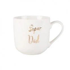 Maisons Du Monde Bols, Tasses Et Mugs Mug En Porcelaine Blanche Imprimée - Lot De 2