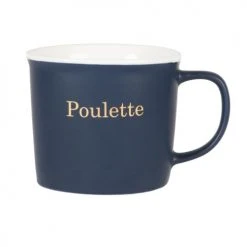Maisons Du Monde Bols, Tasses Et Mugs Mug En Porcelaine Bleu Marine Avec Inscription - Lot De 2 -Bols, tasses et mugs Soldes Boutique mug en porcelaine bleu marine avec inscription 1000 2 19 216786 1