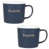 Maisons Du Monde Bols, Tasses Et Mugs Mug En Porcelaine Bleu Marine Avec Inscription - Lot De 2 -Bols, tasses et mugs Soldes Boutique mug en porcelaine bleu marine avec inscription 1000 2 19 216786 2