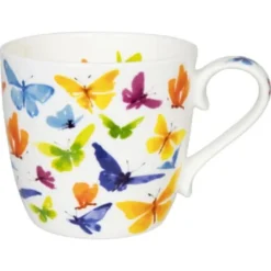 Koenitz Bols, Tasses Et Mugs Mug En Porcelaine Papillons Multicouleurs 450ml